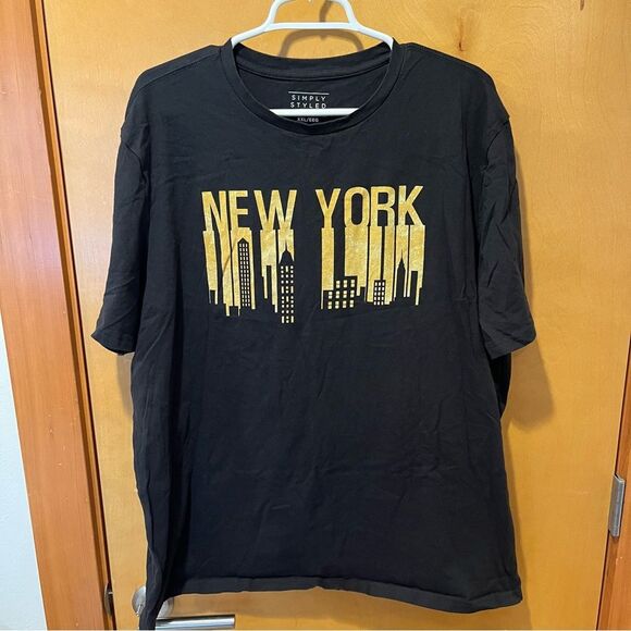 Simply styled New York men’s tshirt black xxl - Picture 1 of 3